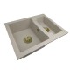 1,5-chamber granite sink  GRACE + gold trap