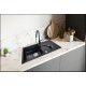 Faucet with pull-out spout PLUTO black spotted