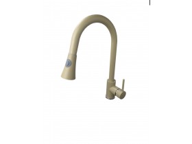 Faucet with pull-out spout PLUTO beige