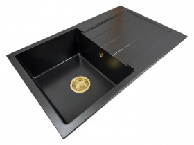 Granite sink one-part ABI + gold trap