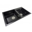 Two-chamber granite sink SOFI
