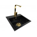 Granite sink one-part EVA + faucet URAN GOLD