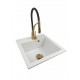 Granite sink one-part AGNES + faucet NEXO