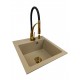 Granite sink one-part AGNES + faucet NEXO