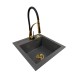 Granite sink one-part AGNES + faucet NEXO