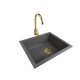 Granite sink one-part SISY + faucet BETA Gold