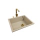 Granite sink one-part SISY + faucet URAN Gold