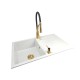 Granite sink one-part ABI + faucet NEXO Gold