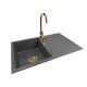 Granite sink one-part ABI + faucet BETA Gold