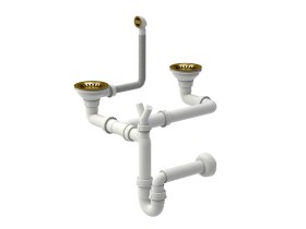 Two-chamber manual siphon GOLD
