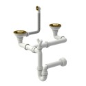Two-chamber manual siphon GOLD