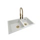 Mixer with swivel spout FULL gold
