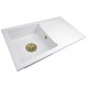 Granite sink one-part MIRA + gold trap