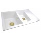 1,5-chamber granite sink TESSA + gold trap