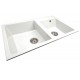 Two-chamber granite sink SOFI