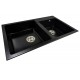 Two-chamber granite sink SOFI