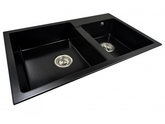 Two-chamber granite sink SOFI