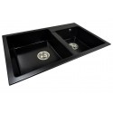 Two-chamber granite sink SOFI