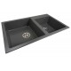 Two-chamber granite sink SOFI