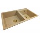 Two-chamber granite sink SOFI + gold trap