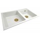 Two-chamber granite sink SOFI + gold trap