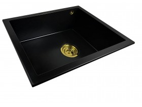 Granite sink one-part SISY + gold trap