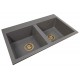 Two-chamber granite sink SOFI + gold trap