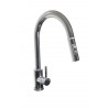 Faucet with pull-out spout PLUTO Slim chrome