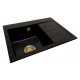 Granite sink one-part MOLLY + gold trap