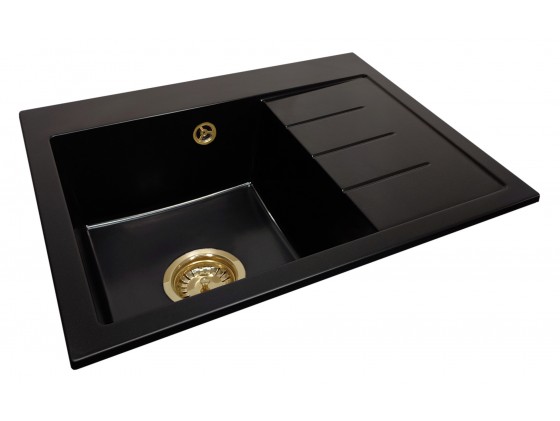 Granite sink one-part MOLLY + gold trap