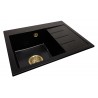 Granite sink one-part MOLLY + gold trap